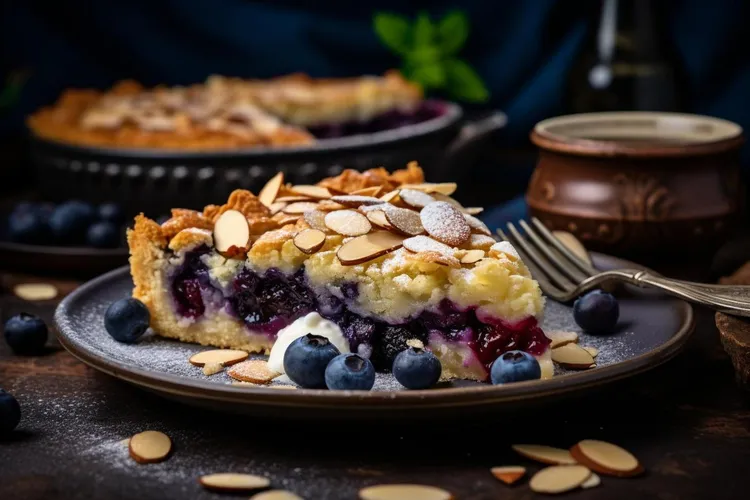 Berry and almond cake