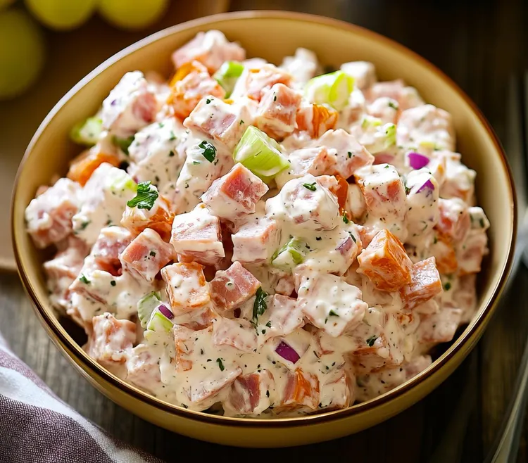 Brazilian chicken salad (salpicão)
