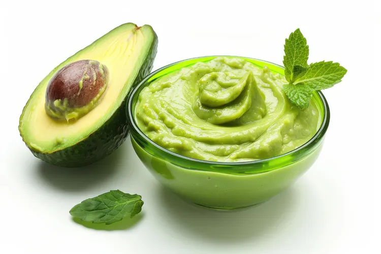 Broad bean, avocado and mint dip