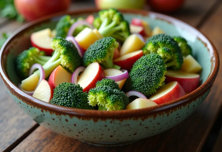Broccoli and apple salad