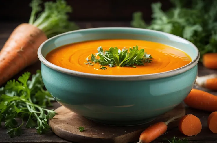 Carrot apple soup