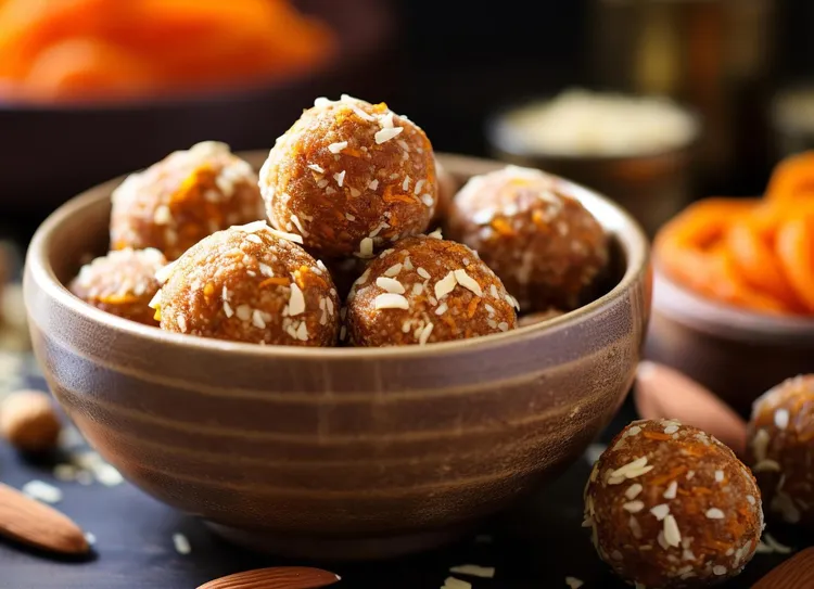 No-bake carrot cake protein balls