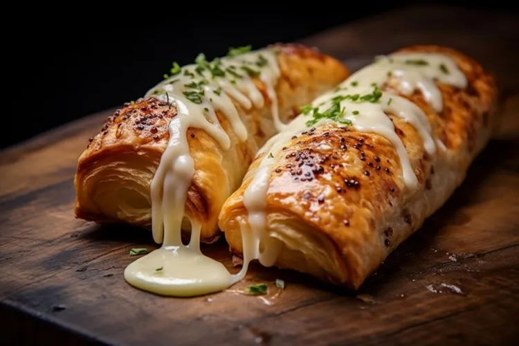 Chicken and tarragon rolls with almond aioli