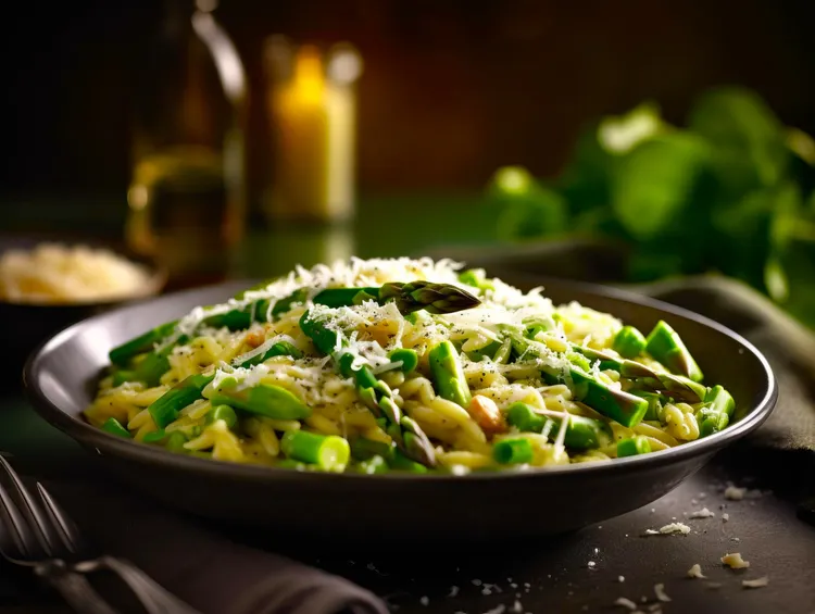 Chicken primavera risotto