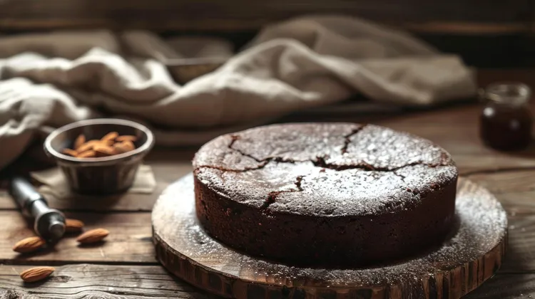 Chocolate and almond torte