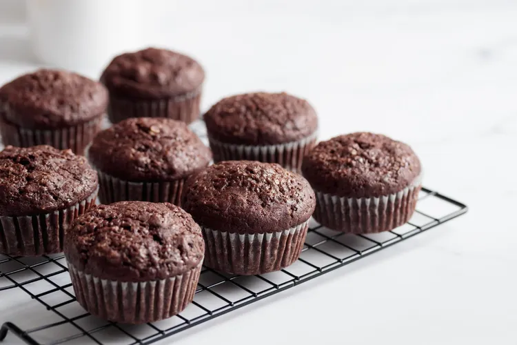 Chocolate peanut butter protein muffins