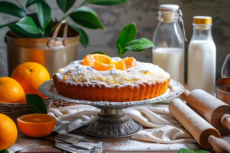 Citrus and coconut pie