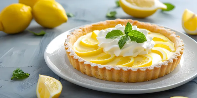 Citrus curd tart