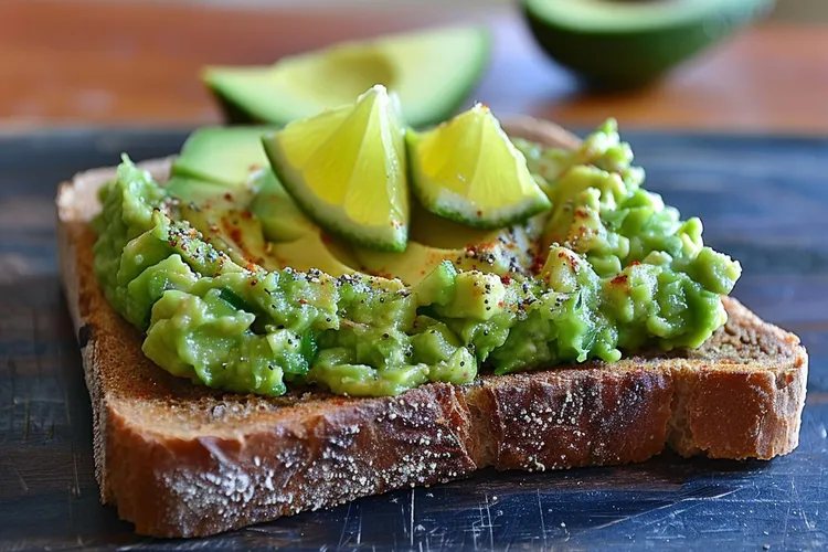 Avocado toast with multi-grain bread