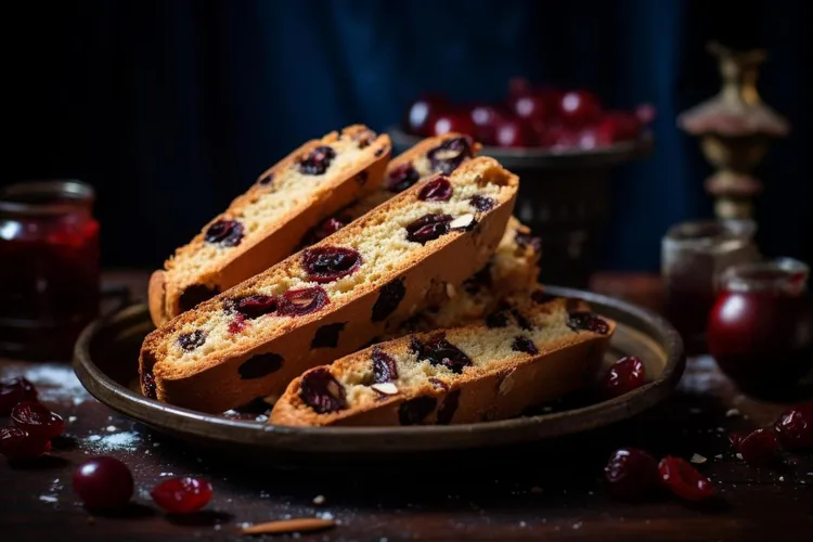 Cranberry and almond biscotti
