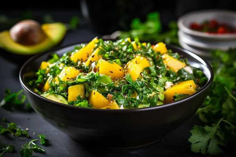 Crunchy potato salad