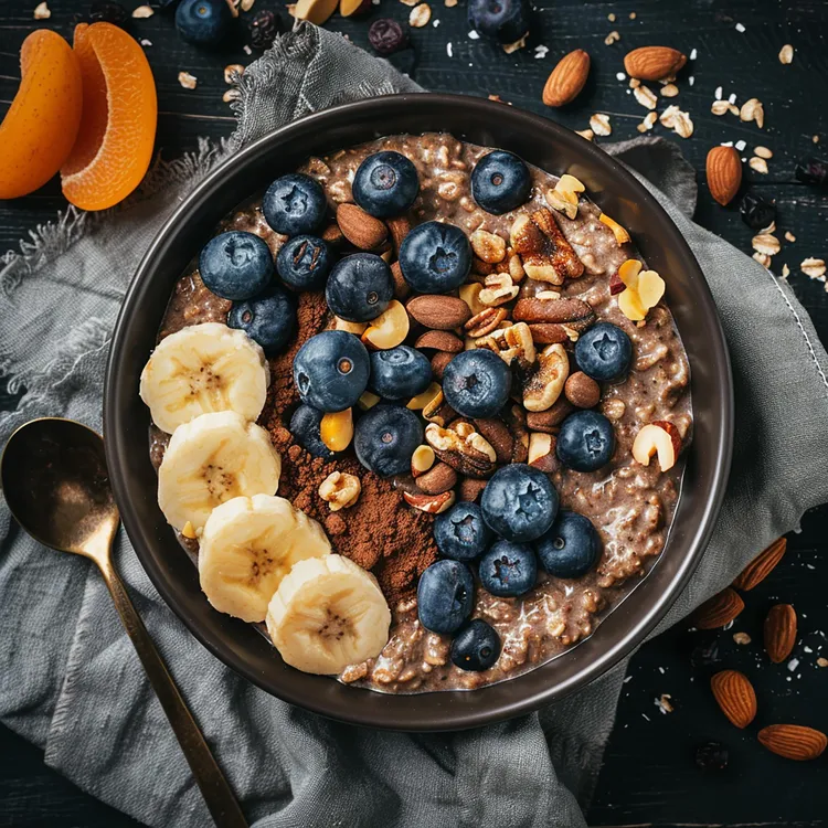 Dark chocolate oatmeal