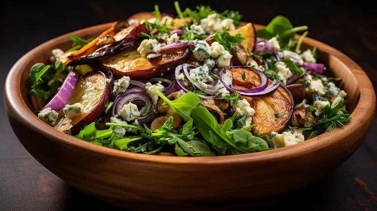 Eggplant and feta  salad