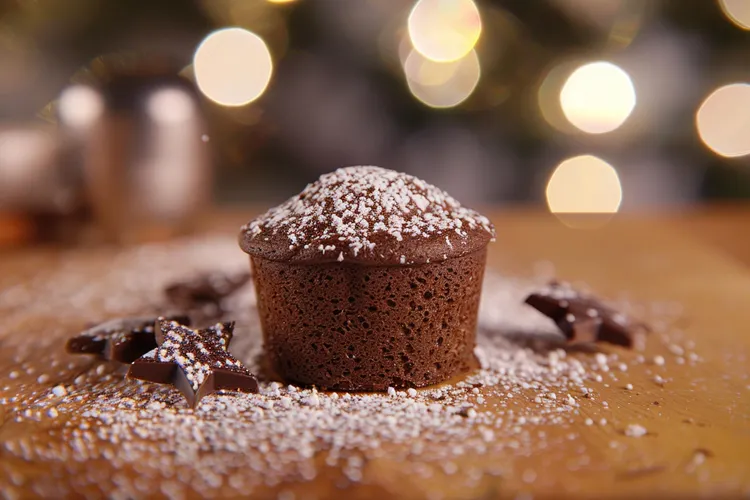 Flourless choc muffins