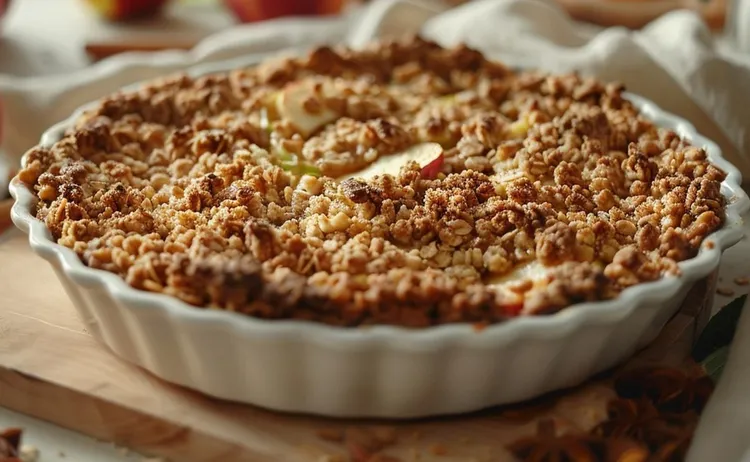 Gluten-free apple crumble