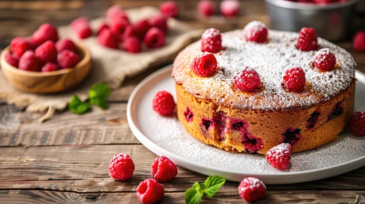 Gluten free raspberry cake