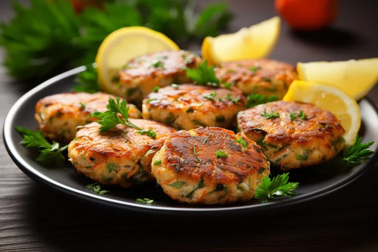 Grilled salmon patties