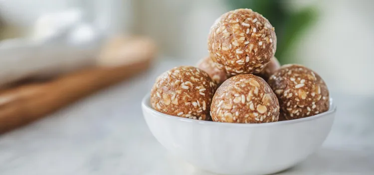 Honey almond energy bites