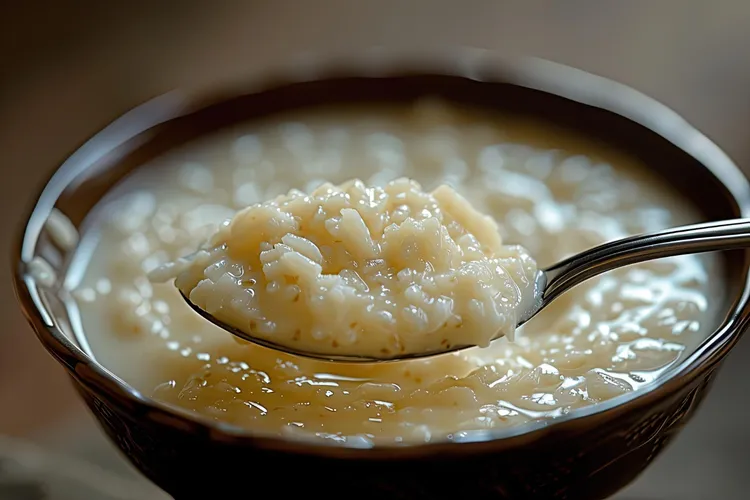 Honey sesame almond sticky rice