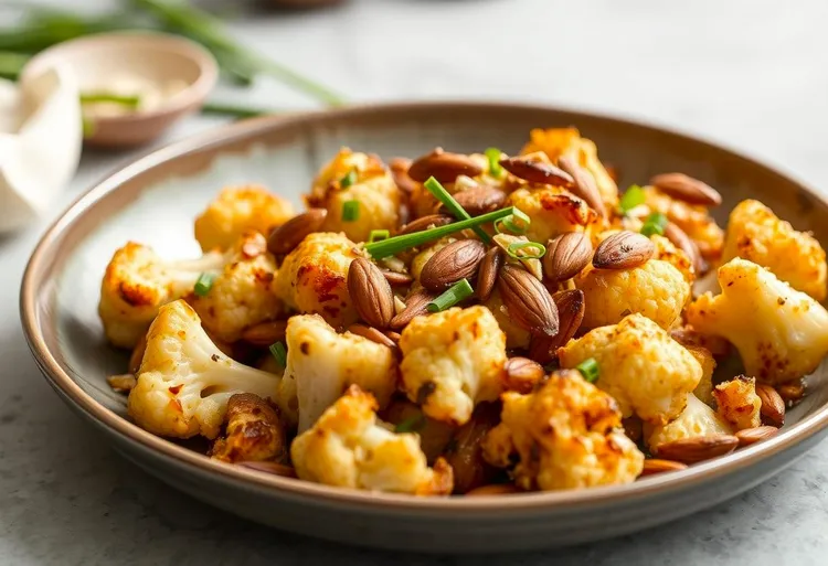 Lemon and almond cauliflower