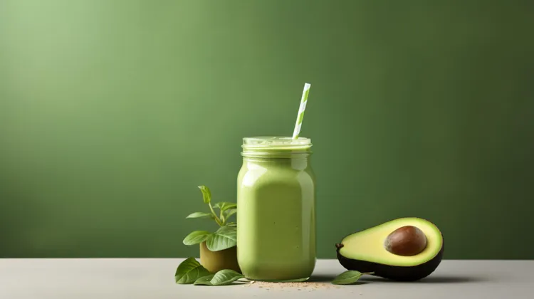 Lime avocado milkshake