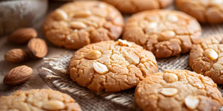 Lite almond, pine nut and orange macaroons