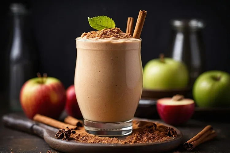 Apple cinnamon overnight smoothie