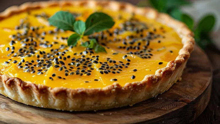Passionfruit tart