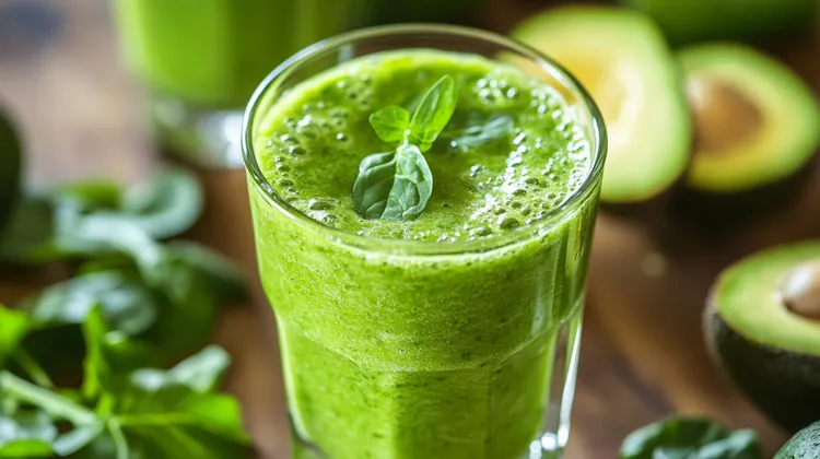 Pear and greens juice