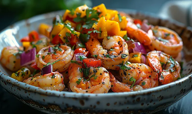 Shrimp pineapple salad