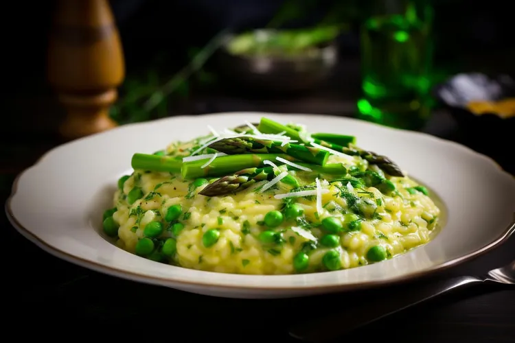 Risotto with asparagus