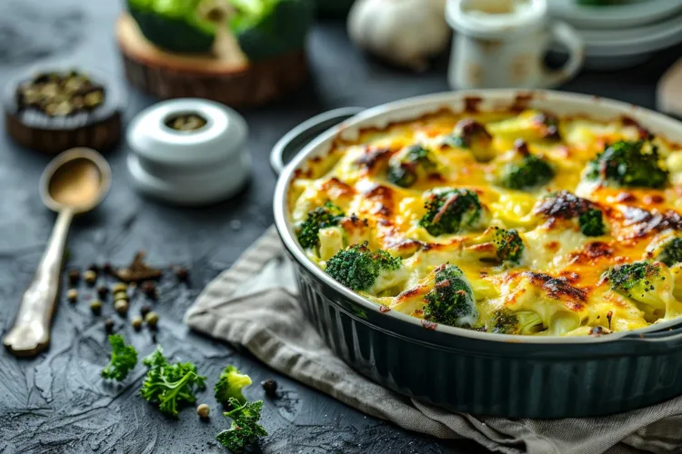 Broccoli and asparagus frittata with lentils and hazelnuts