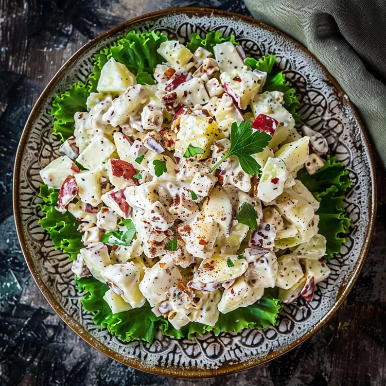 Smoked chicken waldorf salad