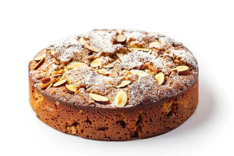 Spiced almond streusel dessert cake