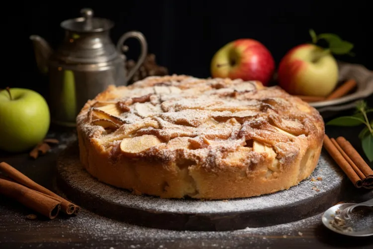Spiced apple & lemon teacake