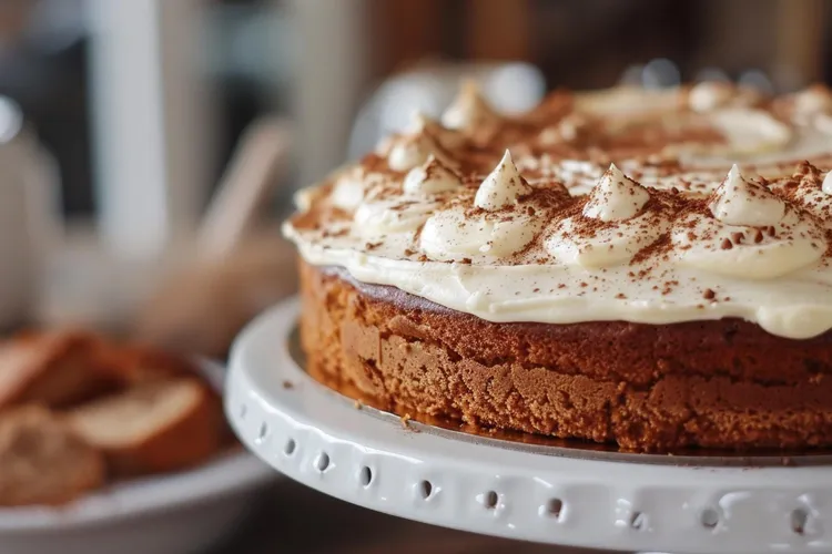 Spiced cake with cinnamon sugar icing