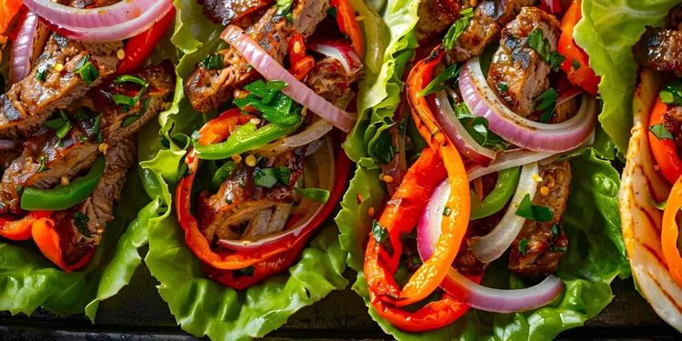 Steak lettuce wraps