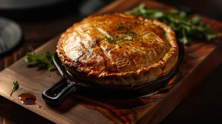 Cheesy salmon pie