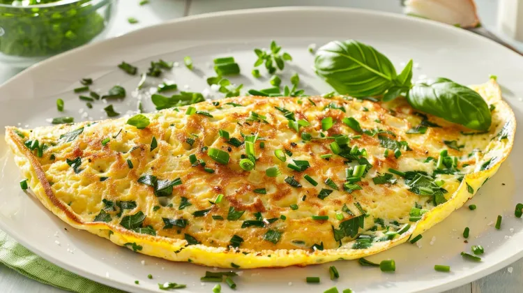Turkey and veggie egg white omelet