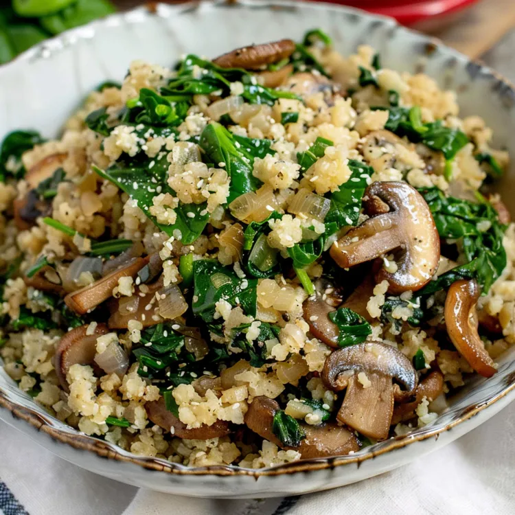 Vegan cauliflower risotto