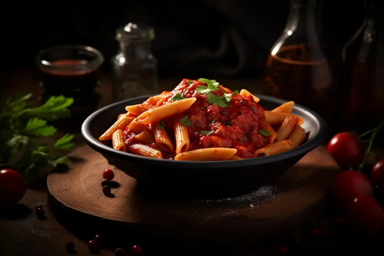 Vegan garlic cherry tomato pasta