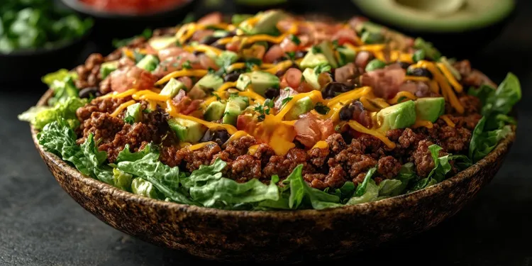 5-layer keto mexican bowls