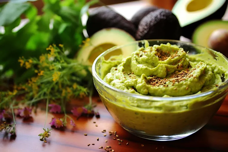 Asian-style avocado with garlic and ginger