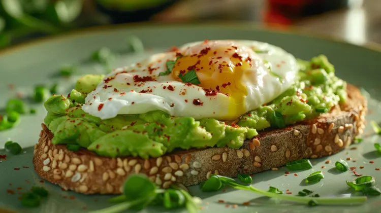 Avocado and egg toast