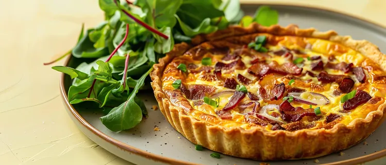 Bacon and egg quiche