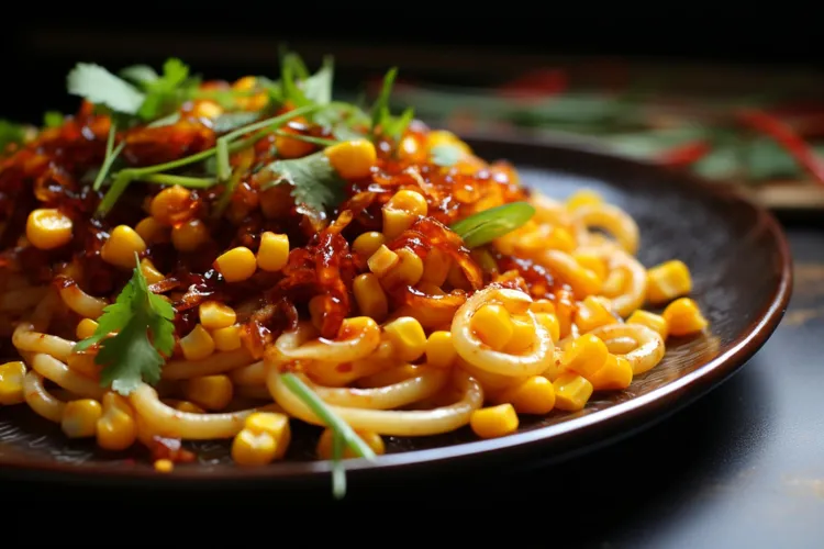 Bacon corn pasta