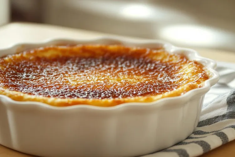 Baked gruyere and chive egg custard