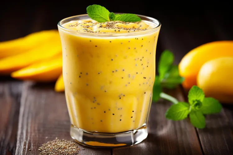 Banana mango chia smoothie