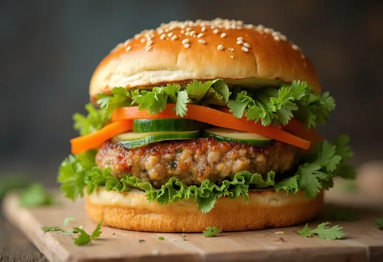 Banh mi turkey burgers