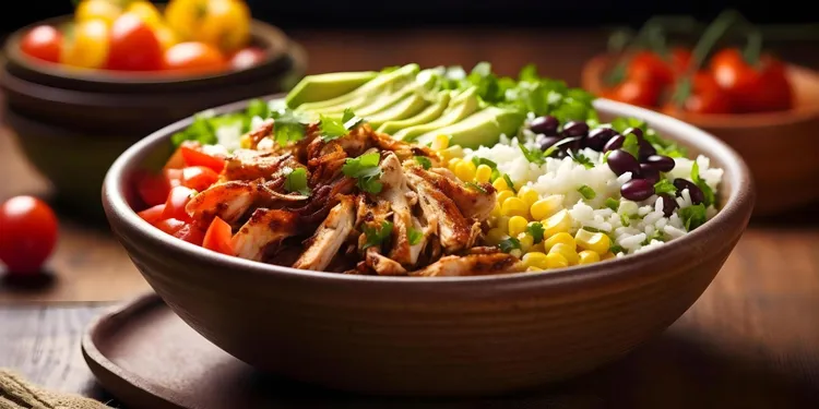 Bbq chicken burrito bowls